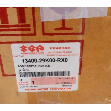 13400-29K00-RX0 CUERPO INYECCIÓN SUZUKI BURGMAN 125