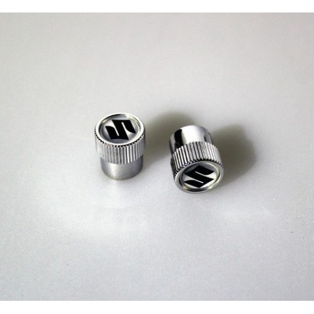 TAPONES DE VALVULA CON LOGO SUZUKI 