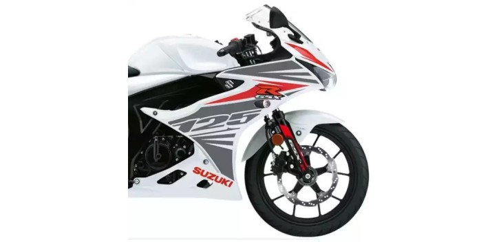 JUEGO ADHESIVOS GSX-R125 ROJO/GRIS