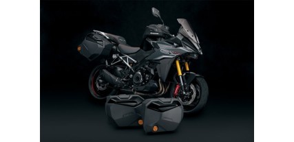 MOLDURAS MALETAS GSX-S1000GT/GX NEGRO BRILLO