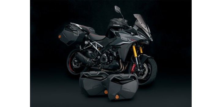 MOLDURAS MALETAS GSX-S1000GT/GX NEGRO BRILLO
