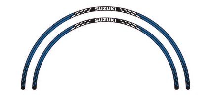 ADHESIVOS LLANTA 13" AZUL/NEGRO