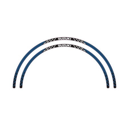 ADHESIVOS LLANTA 13" AZUL/NEGRO