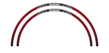 ADHESIVOS LLANTAS 13" ROJO/NEGRO