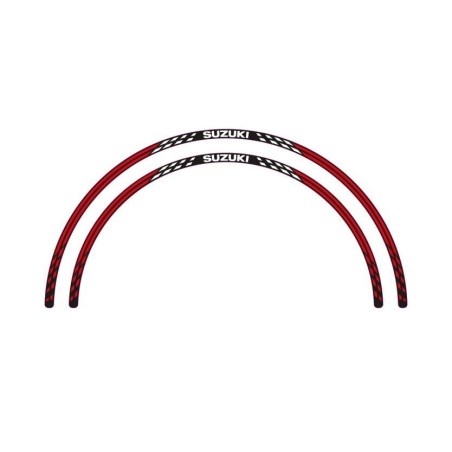 ADHESIVOS LLANTAS 13" ROJO/NEGRO