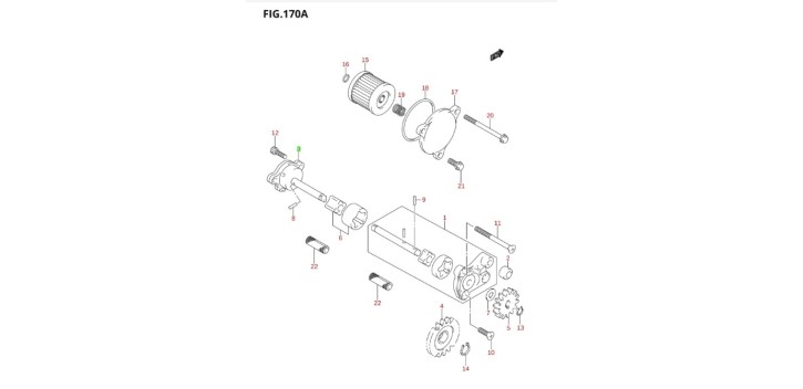 BOMBA,T/M ACEITE SUZUKI LT-R450 16300-45G00-000