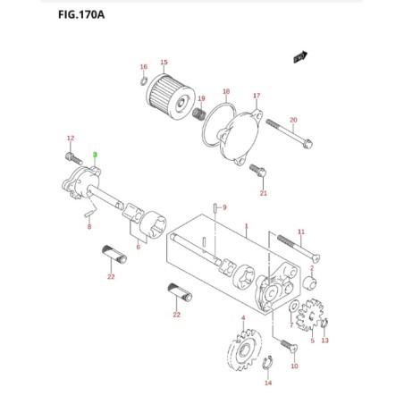 BOMBA,T/M ACEITE SUZUKI LT-R450 16300-45G00-000