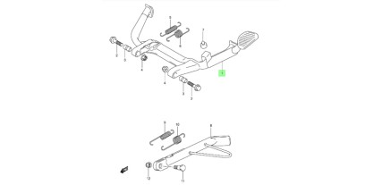 CABALLETE CENTRAL BURGMAN 250/400 2003-2006