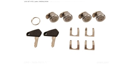 LOCK SET 4 PCS. ALUBOX