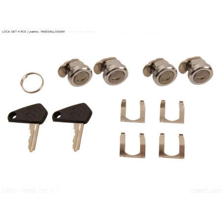 LOCK SET 4 PCS. ALUBOX